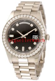 Hot Sell The Mens watches 41 mm 218349 Date President 18k Yellow Gold Diamond Bezel Asian 2813 Automatic Move