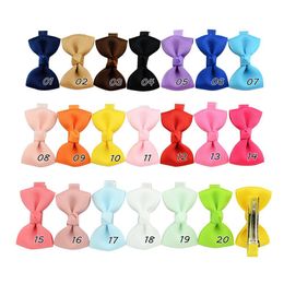 Multi Colors BB Girl Hair Bows Candy Colors 1.77 inch Bow Design Girl Barrettes Elegant Princess Girls Hair Accessory
