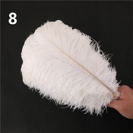 17inch (40-45cm) Diy Ostrich Feathers Plumes Craft Supplies For Wedding Centerpiece Wedding Party Event Decor Festive Decoration 8 Colours