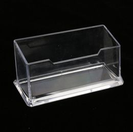 Clear Desktop Business Card Holder Desk Office Organiser Display Stand Acrylic Office Supplies Desk Accessories SN1650