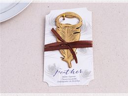 Metal Feather Design Bottle Opener Wedding Favors And Gifts Wedding Supplies Wedding Souvenirs For Guests W8742