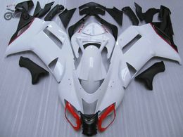 Full set Chinese Fairing kits for Kawasaki 2007 2008 Ninja ZX6R 07 08 ZX 6R white motorcycle fairings body repair parts