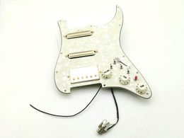 Multifunction Double capacitor SSH Humbucker Pickups Pickguard Wiring Suitable for Str Guitar