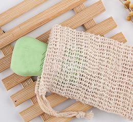 Neatening Mesh Soap Saver Pouches Holder For Shower Bath Foaming Natural Bath Bag Sisal Shower Soap Bag HH9-2256 111