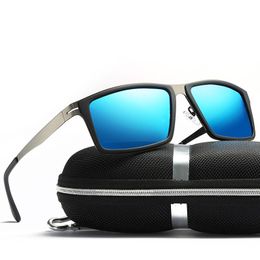Luxury-rectangular sunglasses male and female neutral sun glasses retro eyeglasses with polarized lenses lentes de sol hombre zonnebril