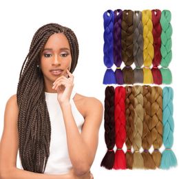 Solid Colour Big Braid Wig Hair Braids