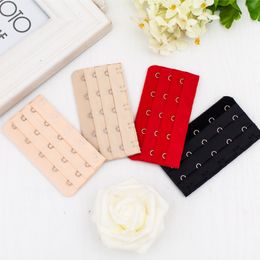 30Pcs 3 Row 5 Hooks Bra Extenders Ladies Clasp Strap Adjustable Women Bra Extension Strap 4 Colors Connetor Bra Accessories