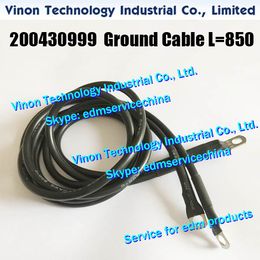 200430999 edm Ground Cable L=850mm for ROBOFIL 200/400/600 machine. Charmilles 200.430.999, C430999, 430.999 EDM Power supply cable C611
