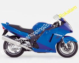 For Honda Motorcycles CBR1100XX CBR 1100 XX 1996 1997 1998 1999 2000 2005 2006 2007 CBR1100 Blue Fairing Kit (Injection molding)