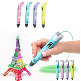 3D Drawing Pen DIY 3D Printer Pen ABS/PLA arts 3D Printing Pen LCD Educational Gift For Kids Design Painting Drawing