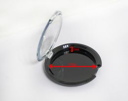 100pcs 15g black eye shadow jar with transparent cap / 15ml cosmetic containers empty eyeshadow case