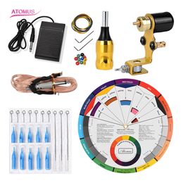 Gun Rotary Pro Shader Liner Complete Professional Complete Tattoo Kit Pen Machine Pro Set Liner Shader Motor Tattoo Body Art Rotary