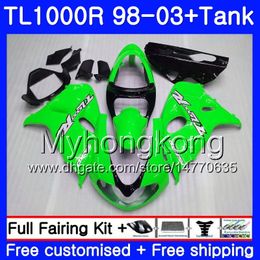 +Tank For SUZUKI SRAD TL 1000 R TL1000R 98 99 00 01 02 03 Glossy green hot 304HM.31 TL1000 R TL 1000R 1998 1999 2000 2001 2002 2003 Fairings