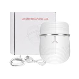 LED Facial Mask Rejuvenate Skin Care Machine 3 Colours Therapy Korean Face Beauty Photon Acne Anti Wrinkle