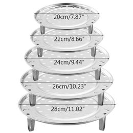 Stainless Steel Steamer Round Stackable Dumpling Steaming Kitchen Dining Bar Rack Thickening Water Steamer Household Cook Food Grid Tools