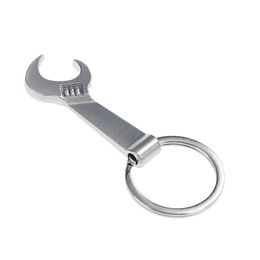 Spanner Lever Bottle free shipping Tool Metal Wrench Spanner Lever Bottle Opener Key Chain Keyring Gift Silver Gold