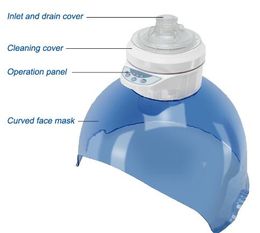 Vaporizzatore facciale Macchina per l'acqua all'idrogeno Macchina per la buccia del getto di ossigeno Terapia della luce fotonica a LED Ringiovanimento della pelle Idratante Maschera per ossigeno all'idrogeno