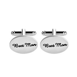 Wholesale New Arrival Men Shirt best man Cuff Links Buttons Classic Jewellery Men's Cufflinks Wedding Party Gifts