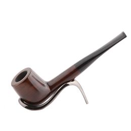 New Ebony Leaf Solid Wood Pipe Removable Acrylic Smoke Nozzle Wood Pipe