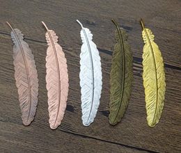 Hot Office School Metal Feather Bookmark Chinese Style Vintage Page Nice Cool Book Markers School Supplies Party Wedding Gifts SN2685