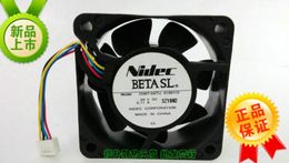 6025 d06t-24tu 61bh10 DC24V 0.11A 6cm four wire industrial computer frequency converter fan
