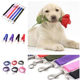 new Cat dog Collars Car Safety Seat Belt Harness Adjustable Pet Puppy Pup Hound Vehicle Seatbelt outdoor Lead dog Leashes T2I5289
