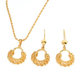 Ethiopian Jewellery Sets Gold Colour Africa Necklace Earrings Trendy Sudan Nigeria Congo Trinidad Tobago Items