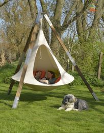 Shape Teepee Tree Hanging Silkworm Cocoon Swing Chair For Kids & Adults Indoor Outdoor Hammock Tent Hamaca Patio Furniture
