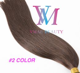 VMAE Brazilian Hair #1B #2 #4 100g 1g/strand 14-26 Inch Double Drawn Straight I Tip Pre-bonded Human Hair Extensions
