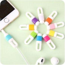 1000Pcs/lot Earphone Cable Protector Organizer Headphone Charger Data Line Cord Protection Sleeves Cable Winder For iPhone 5s 6s