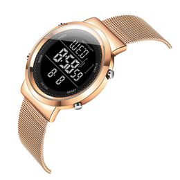 Stainless Steel Digital Watch Women Sport Watches Electronic Led Ladies Wrist Watch For Women Clock Female Wristwatch Waterproof V321x