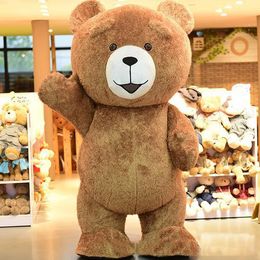 2019High Quality Big Fat Teddy Bear Cartoon Mascot Costume Toy Shop Promotion Suit Halloween Party Fancy Dress Free Shipping