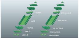 Freeshipping UM100 PCB carrier DIN rail UM profile panel mounting base PCB holder plastic box DIN rail pcb enclosure