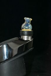 new color 20 mm plugin carbon cap with bubble ball glass carbon cap quartz water pipe universal cap