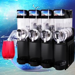 Free shipping supply the 4 tanks of commercial slush Machine / Snow melting machine Cold Drink Dispenser