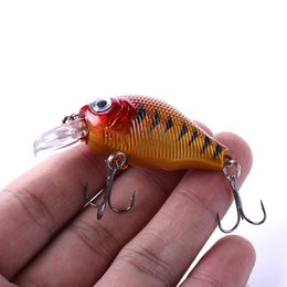 HENGJIA 55mm 8g Crankbait Fishing Lure Artificial Hard Crank Bait Bass Fishing Wobblers Japan Topwater Minnow Fish Lure