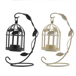 Creative Vintage Creative Vintage Bougeoirs Candelabro Cages à Oiseaux Chandeliers Décoratifs Pour La Décoration De Mariage De La Maison Zj0175