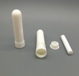 1000pcs white color blank nasal inhaler sticks, sterile portable nasal inhaler tube, plastic inhalers fast shipping SN635