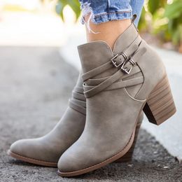 Mujeres Casuales Botas Cortas Hebillas Oferta Online | DHgate.com