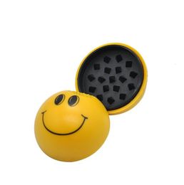 Hot-selling Plastic Smoke Grinder Smoking Face Plastic Manual Smoke Grinder with Magnet