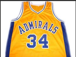 Custom Men Youth women Vintage ##34 Kevin Garnett ADMIRALS College Basketball Jersey Size S-4XL or custom any name or number jersey