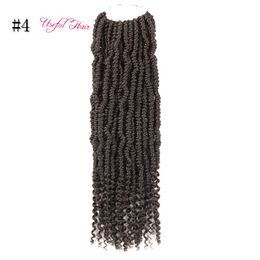 top quality soft 70g Bomb twist braiding hair Bomb Synthetic Crochet Braids Hair Extension Pre-looped Fluffy Twist Braids African Bundles