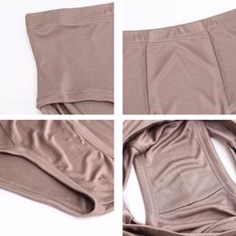 Underwear Luxury Mens Briefs 100% Natural Silk Knit Bikini Mid Waist Panties Size US M L XL Underpants Drawers Kecks Thong 7NN4