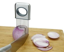 Multifunctional Stainless Steel Onion Plug Fruit and vegetable slicer Meat Fixer Meat Chop Loosen Meat Needle Kitchen Tool