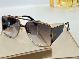 Cool Men Square Sunglasses Black Grey Gradient Lenses 127 Sun Shades Oversized Sunglasses Glasses UV400 Lenses New with Box2902