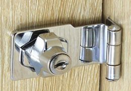 Door lock clasp old-fashioned door/key single open/key pass open door nose lock/gate zinc alloy clasp 90 degree door lock