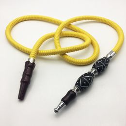 1.8m Double gourd Design Smoke Accessories Metal Yellow Hookah Shisha Hose Pipe Tools For Smoking