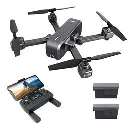 MJX X103W 5G WIFI GPS Foldable RC Quadcopter with 2K Camera Single-axis Mechanical Gimbal RTF - Three Batteries with Bag