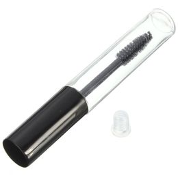 Portable 500pcs/lot Transparent Plastic 10 mL Empty Eyelashes Mascara Tube Eyelash Tube Container Vials With Plug Makeup Accessories