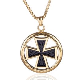 Acero Inox Colgante Collar Cruz de Hierro Celta Heavy Metal Plata
